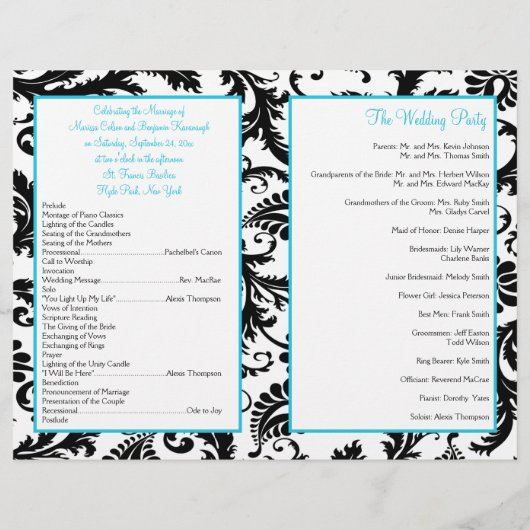 Het Blauwe, Witte en Zwarte Programma van de Weddi (Achterkant)