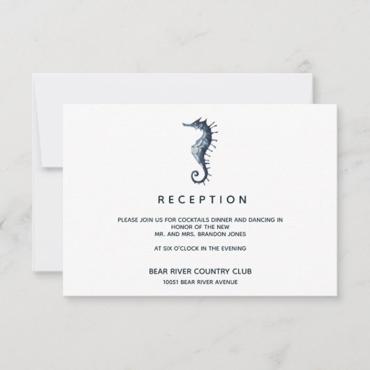 Het blauwe zeepaard | Bodemafdekking Kaart (Voorkant)