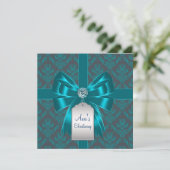 Het blauwgroen Blauwe Doopsel van het Doopsel van Kaart (Staand voorkant)