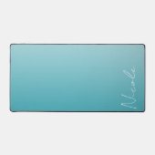 Het blauwgroen Manuscript van de Handtekening van Bureaumat (Voorkant)