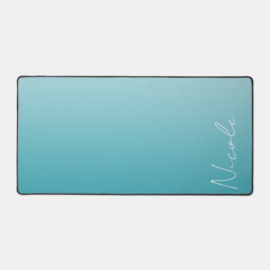 Het blauwgroen Manuscript van de Handtekening van Bureaumat (Voorkant)