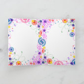 Het Blauwgroen Masker van Purim met Wervelingen Kaart (Binnen)