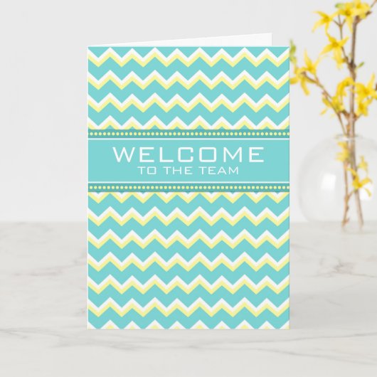 Het blauwgroen Onthaal van de Werknemer van de Kaart (Gele Bloem)