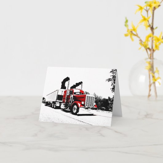 Het blazen door de Kaart van de Nota Peterbilt (Gele Bloem)