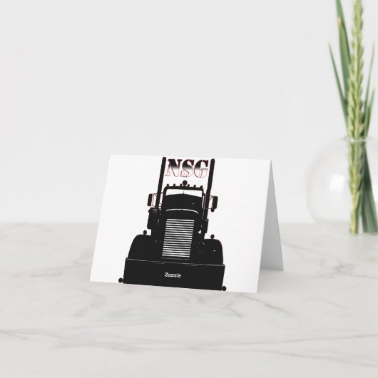 Het blazen door de Kaart van de Nota Peterbilt (Achterkant)