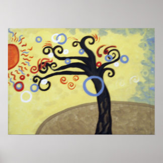 Het blazen in de Wind Poster