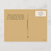 Het blazen van de Shofar (Hoge Feestdagen Briefkaa (Achterkant)