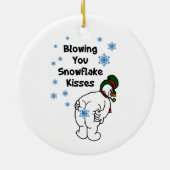 Het blazen van je Snowflake Kisses Ornament (Achterkant)