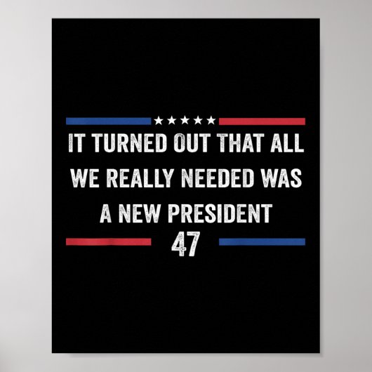 Het bleek dat alles wat we echt nodig hadden, een poster (Voorkant)