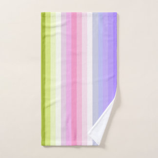 Het bleke Decor van het Bad van de Strepen van de Handdoek