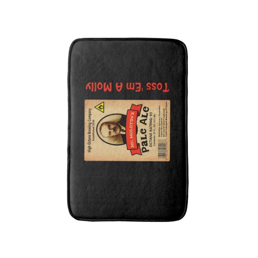 Het Bleke etiket van de heer Molotov Badmat (Voorkant Verticaal)