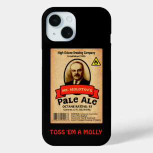Het Bleke etiket van de heer Molotov iPhone 15 Case
