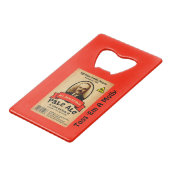 Het Bleke etiket van de heer Molotov Creditkaart Flessenopener (Voorkant Gekanteld)