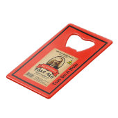 Het Bleke etiket van de heer Molotov Creditkaart Flessenopener (Voorkant Gekanteld)