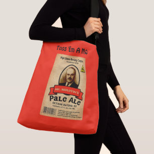 Het Bleke etiket van de heer Molotov Crossbody Tas