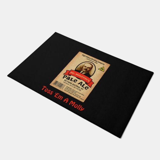 Het Bleke etiket van de heer Molotov Deurmat (Schuin)