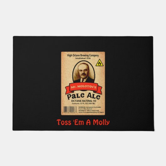 Het Bleke etiket van de heer Molotov Deurmat (Voorkant)