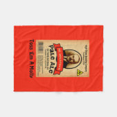 Het Bleke etiket van de heer Molotov Fleece Deken (Voorkant (Horizontaal))