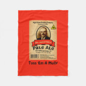 Het Bleke etiket van de heer Molotov Fleece Deken (Voorkant)