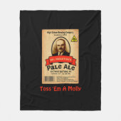 Het Bleke etiket van de heer Molotov Fleece Deken (Voorkant)