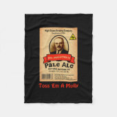 Het Bleke etiket van de heer Molotov Fleece Deken (Voorkant)