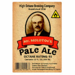Het Bleke etiket van de heer Molotov Fotobeeldje Magneet<br><div class="desc">Een etiket van een flesje van de Bleke Ale van de heer Molotov, gebrouwd door de mythische High Octane Brewing Company. Op het etiket staat een afbeelding van Vyacheslav Mikhailovich Molotov, Sovjet-minister van Buitenlandse Zaken onder leiding van Josef Stalin. Samen met de tekst "De Bleke Ale van de heer MOLOTOV"...</div>