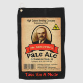 Het Bleke etiket van de heer Molotov Golfhanddoek (Voorkant)