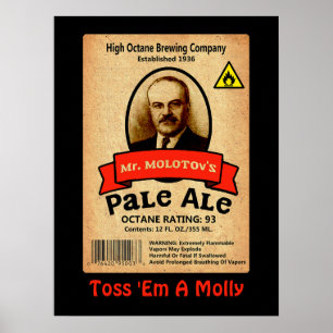 Het Bleke etiket van de heer Molotov Poster