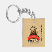 Het Bleke etiket van de heer Molotov Sleutelhanger (Voorkant Links)