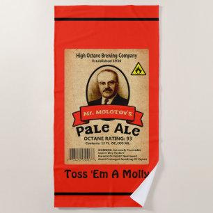 Het Bleke etiket van de heer Molotov Strandlaken
