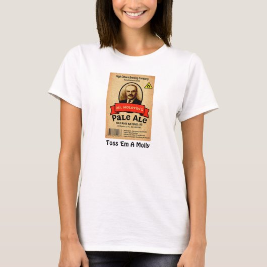 Het Bleke etiket van de heer Molotov T-shirt (Voorkant)