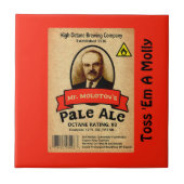 Het Bleke etiket van de heer Molotov Tegeltje (Voorkant)