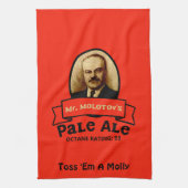 Het Bleke etiket van de heer Molotov Theedoek (Verticaal)