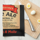 Het Bleke etiket van de heer Molotov Theedoek (Quarter Fold)