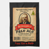 Het Bleke etiket van de heer Molotov Theedoek (Verticaal)