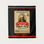 Het Bleke etiket van de heer Molotov Wandkleed (Voorkant)