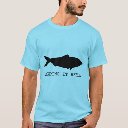 Het blijft Echt, Zwarte Vis T-shirt (Voorkant)