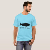 Het blijft Echt, Zwarte Vis T-shirt (Voorkant volledig)