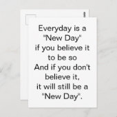Het blijft een New Day Inspirerend Briefkaart (Voorkant / Achterkant)