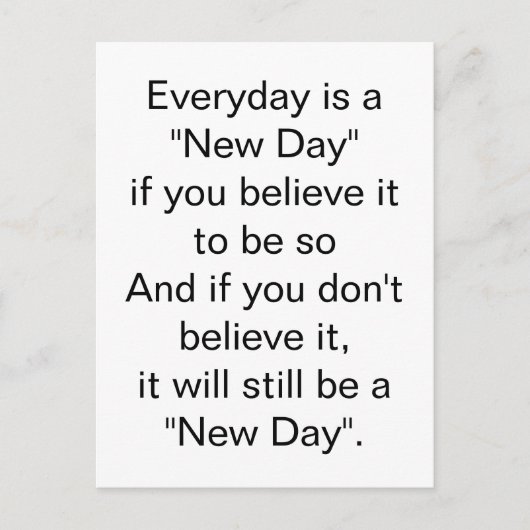 Het blijft een New Day Inspirerend Briefkaart (Voorkant)