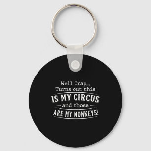 Het blijkt dat dit mijn circus aapjes grappige cit sleutelhanger