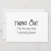 Het blijkt dat ik hem leuk vind als een bruidskaar kaart (Voorkant)