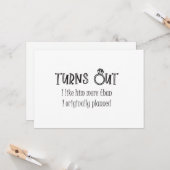 Het blijkt dat ik hem leuk vind als een bruidskaar kaart (Voorkant / Achterkant in situ)