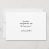 Het blijkt dat ik hem leuk vind als een bruidskaar kaart (Achterkant)