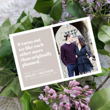 Het blijkt Grappig Quote Bruiloft Save the Date