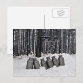Het blik-Briefkaart van de Melk van Amish Briefkaart (Voorkant / Achterkant)