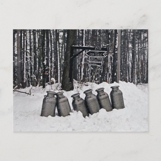 Het blik-Briefkaart van de Melk van Amish Briefkaart (Voorkant)