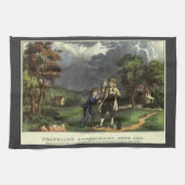 Het bliksem- en vliegerexperiment van Benjamin Fra Theedoek (Horizontaal)