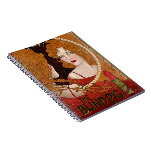 HET BLIND PIG™ Kunstwerk Notitieboek (Rechterzijde)