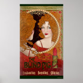 HET BLIND PIG™  Kunstwerk Poster (Voorkant)